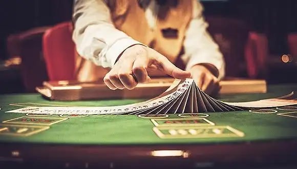 Casino Hold'em hand rankings poster showing poker hand hierarchy